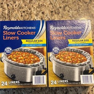 Reynolds Kitchens Slow Cooker Liners -2 new boxes